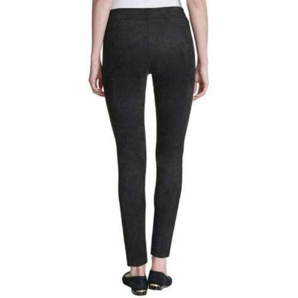 Andrew Marc Women's Stretch Faux Suede Pants - Picture 2 of 3